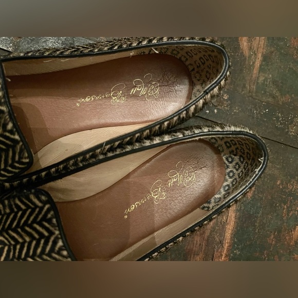 Matt Bernson Pony Hair Loafers Size 7 | Color: Black/Cream - Picture 7 of 13